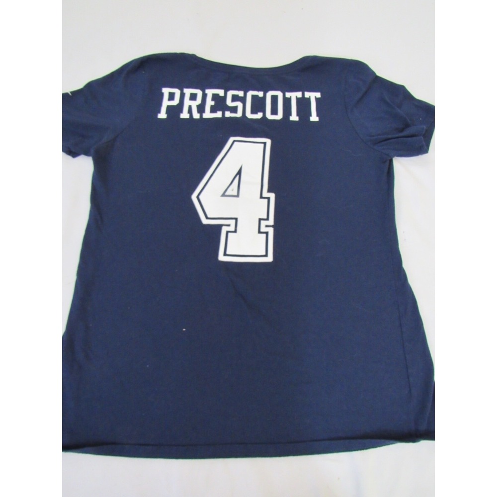 NFL Dallas Cowboys Dak Prescott Women's Short Sleeve Crew-Neck T-Shirt Size M